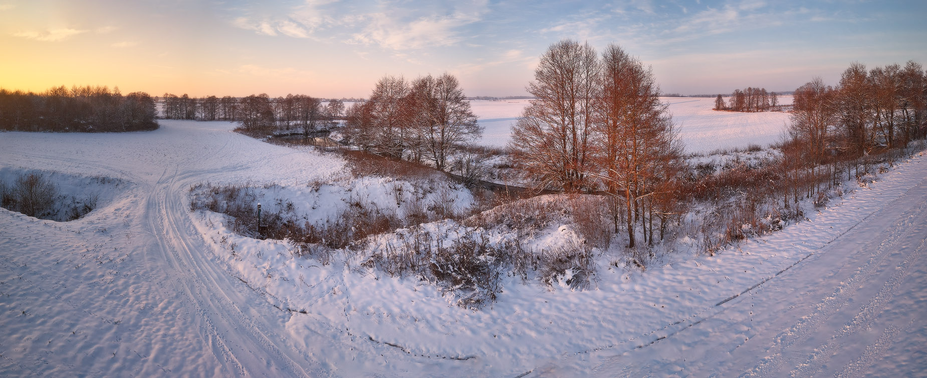 Первый зимний вечер на Усе