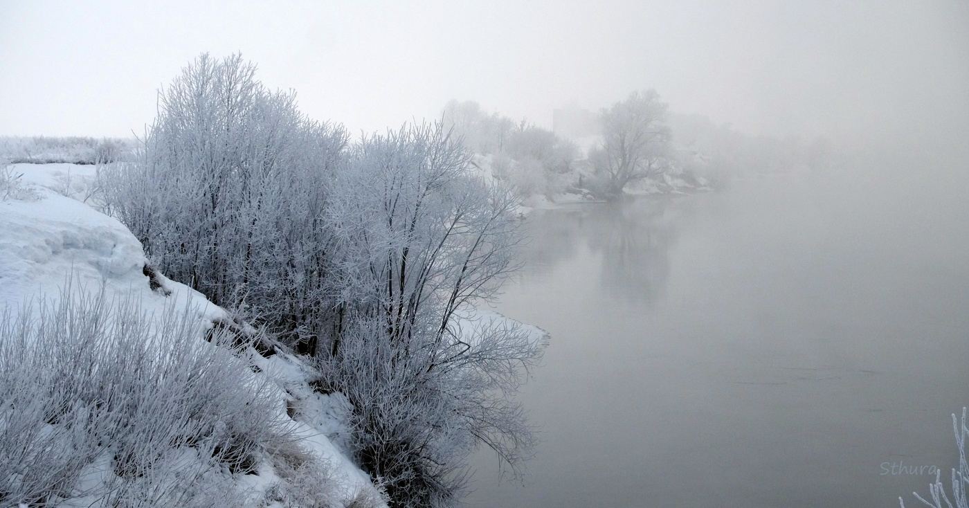 Зимний берег Оки.