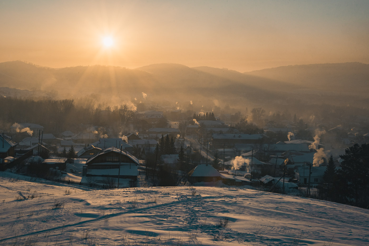 Холодный зимний вечер