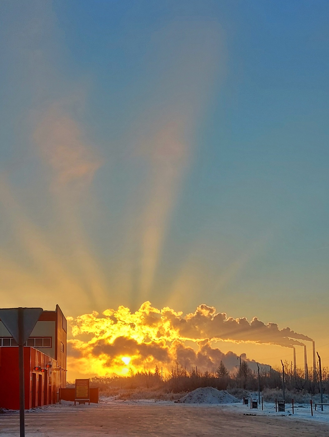 Морозный восход