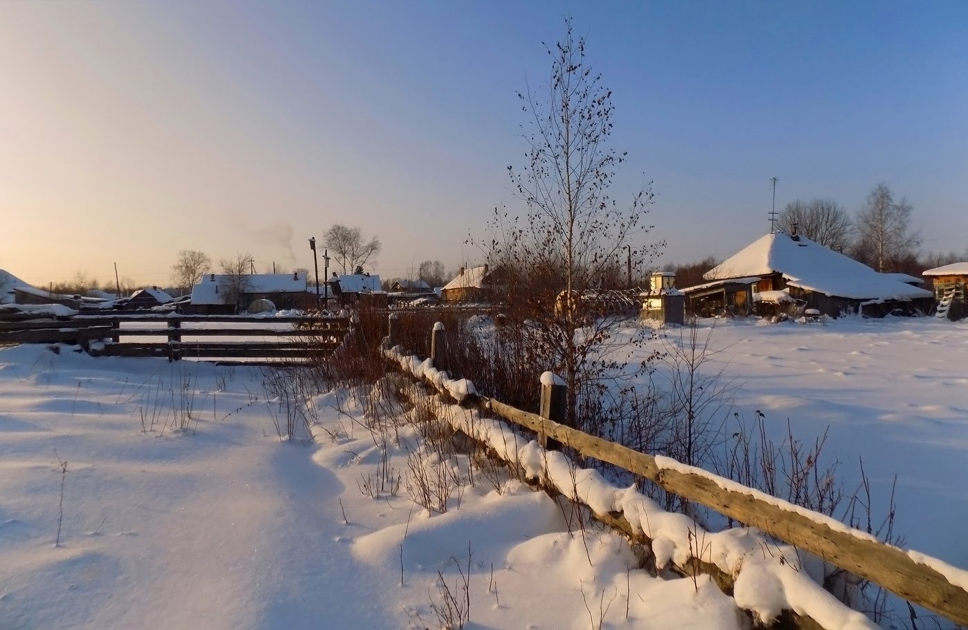 Вечереет на деревне...