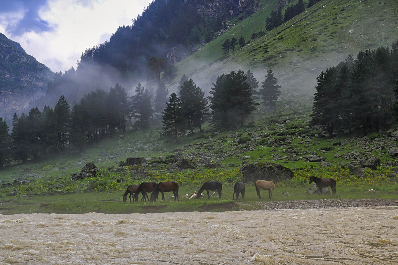 Утро в горах