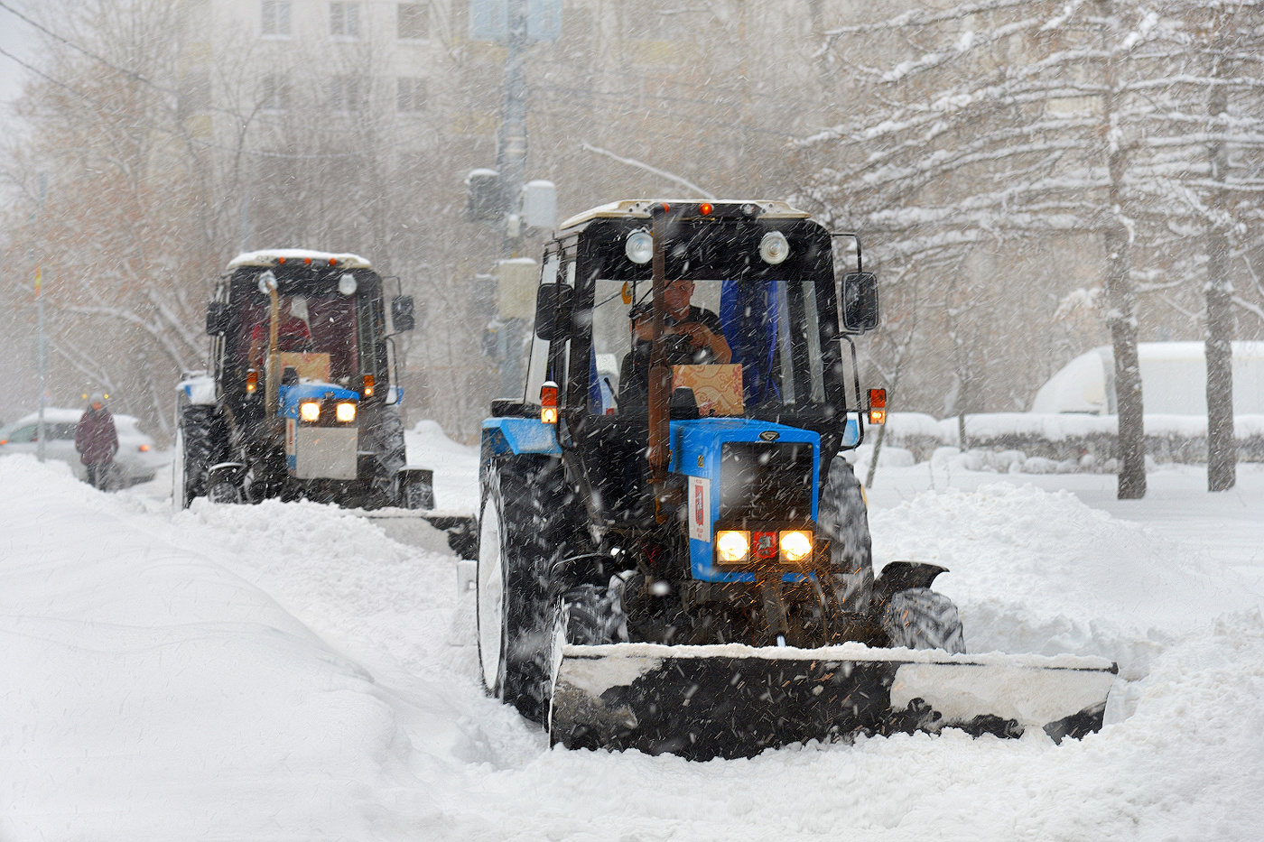 Непогода на улице Юных ленинцев.