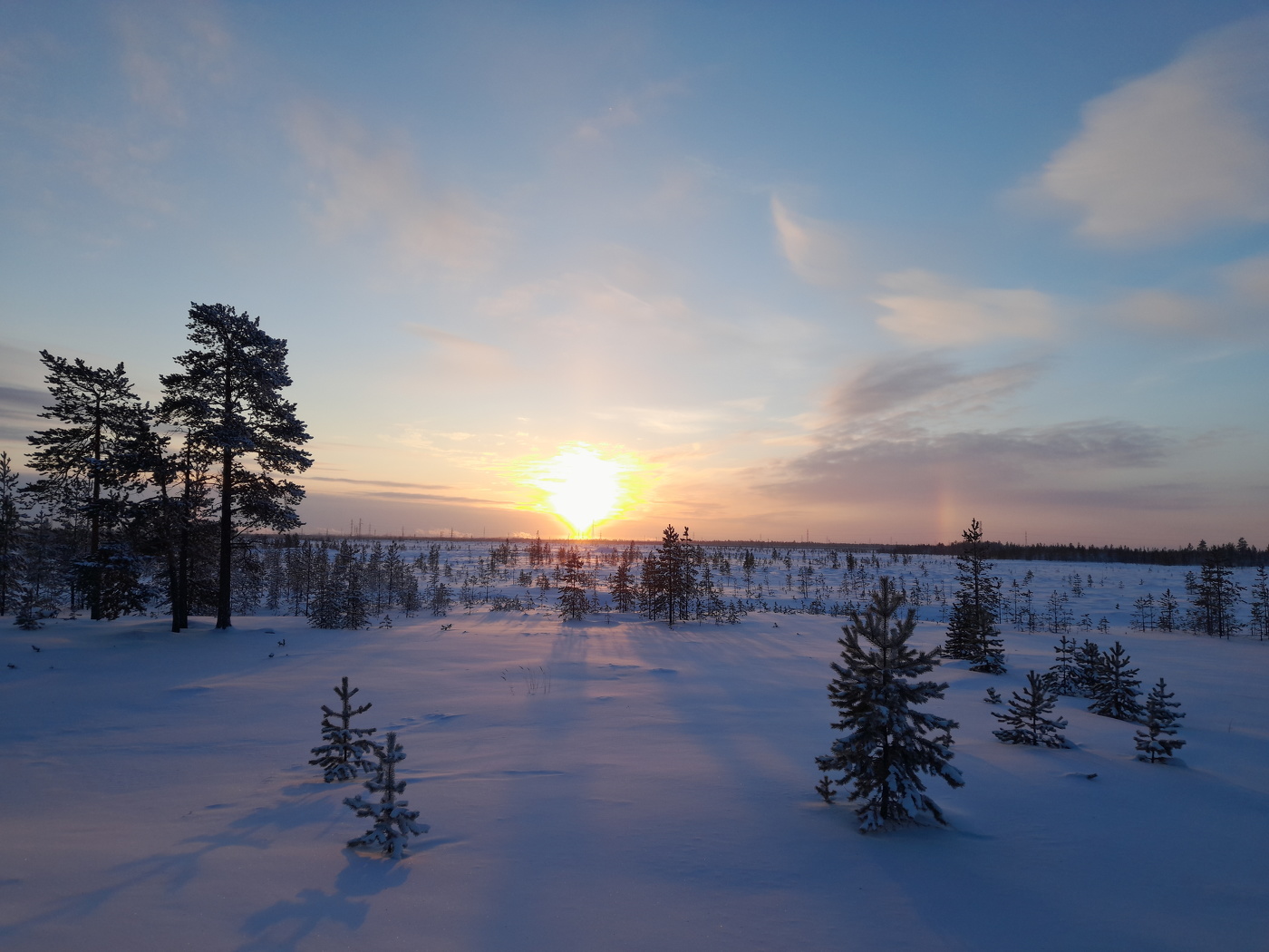 Зимний полдень.