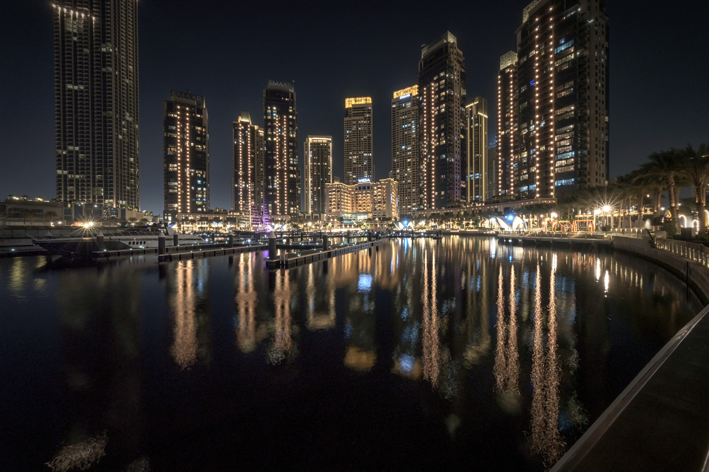 Dubai Creek Harbor Views Night