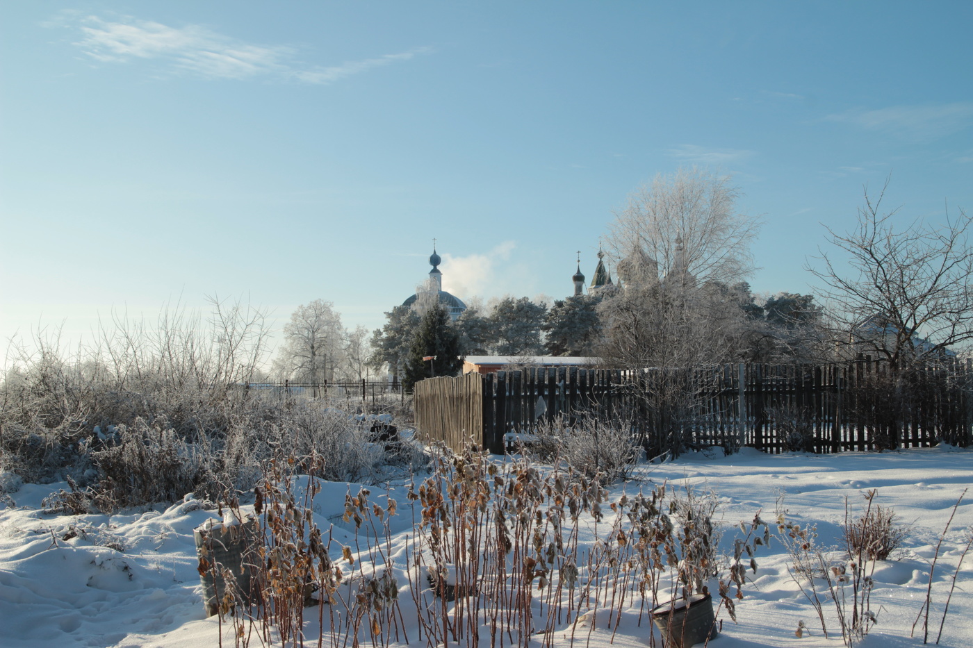 Морозный солнечный денек