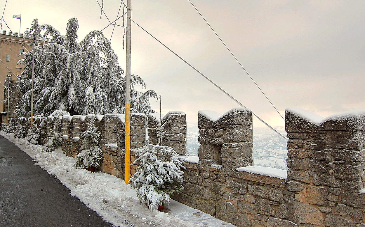 Зима пришла в Сан-Марино