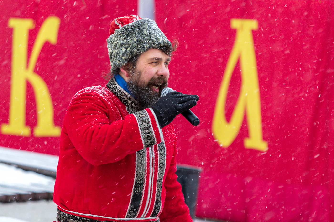 Ярмарочный зазывала.