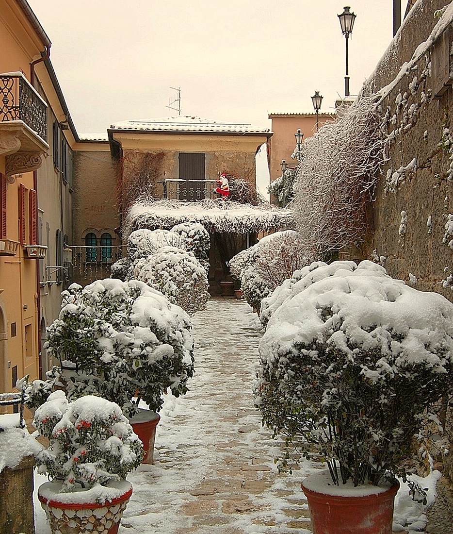Занесённый снегом Сан-Марино