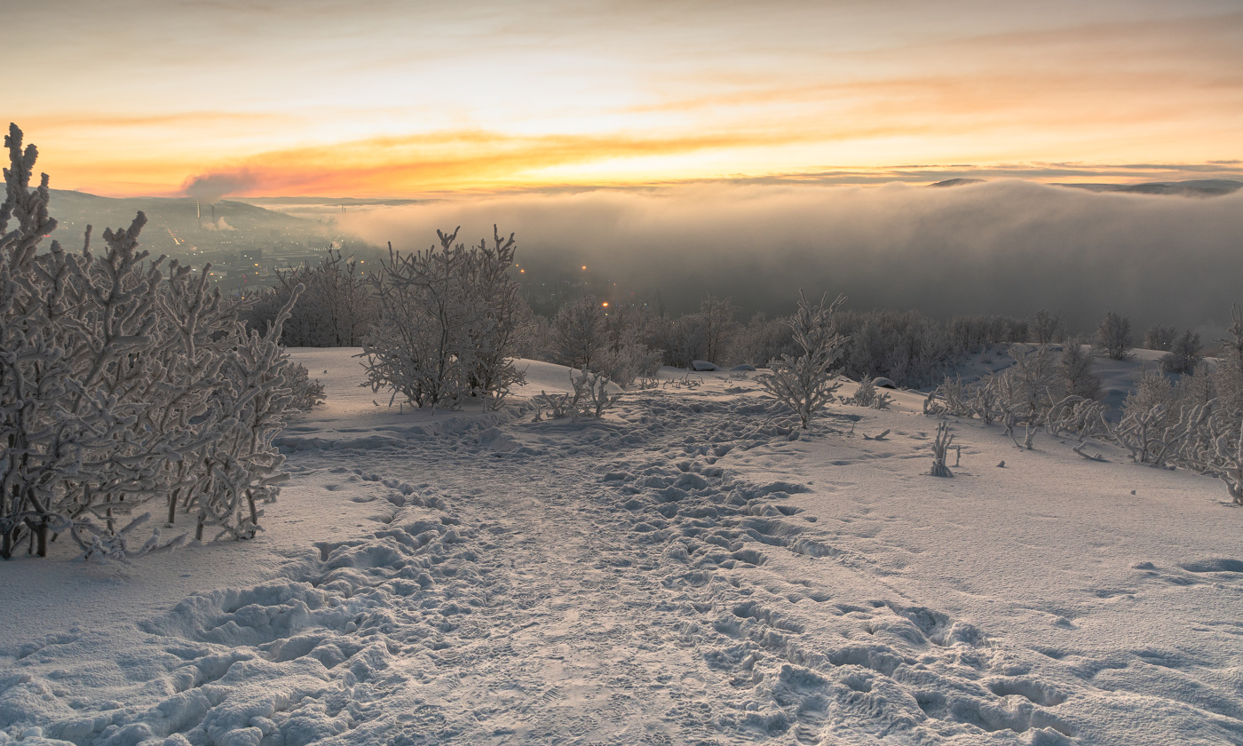 накрывает город туманом