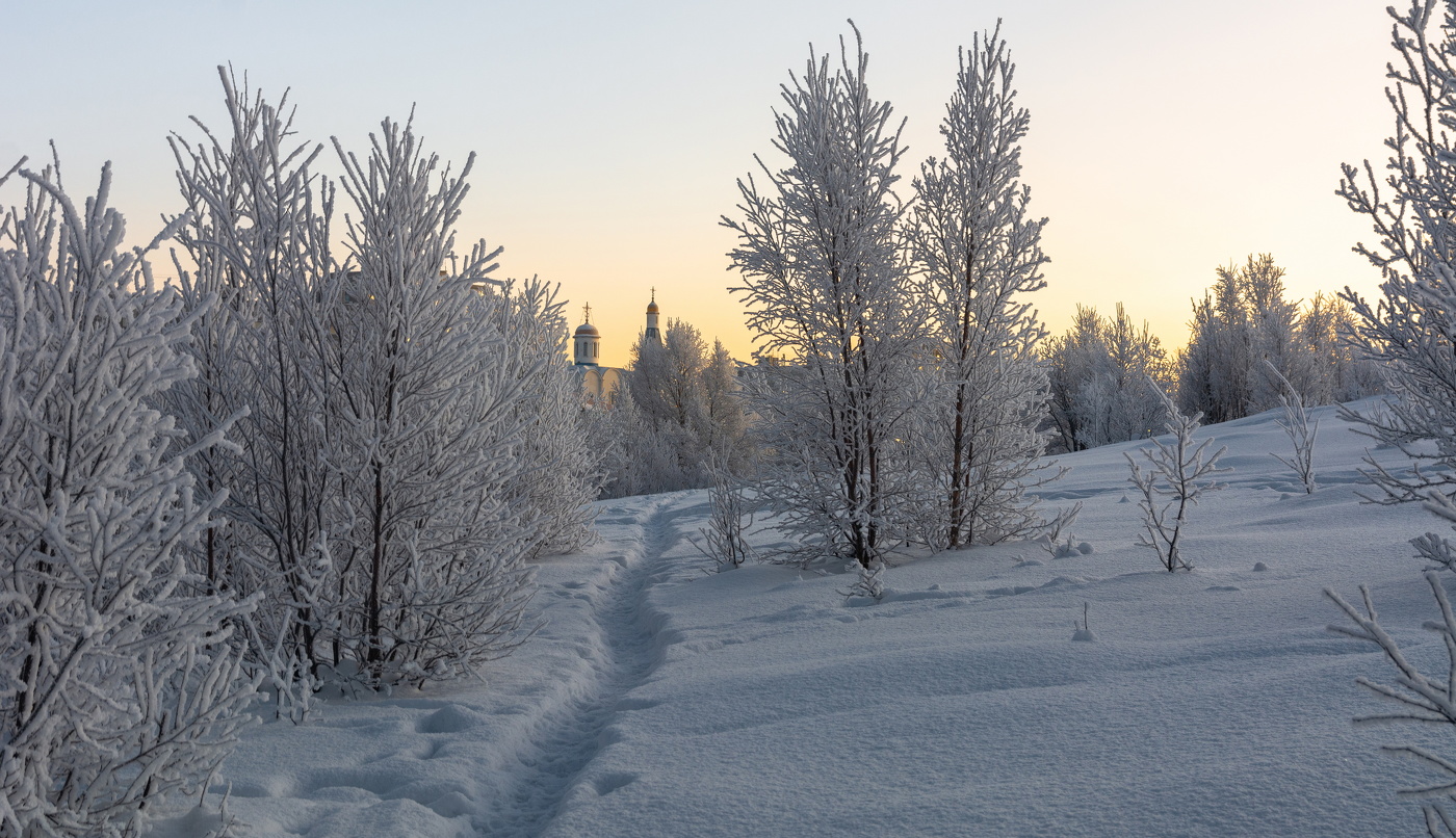 снежной тропкой