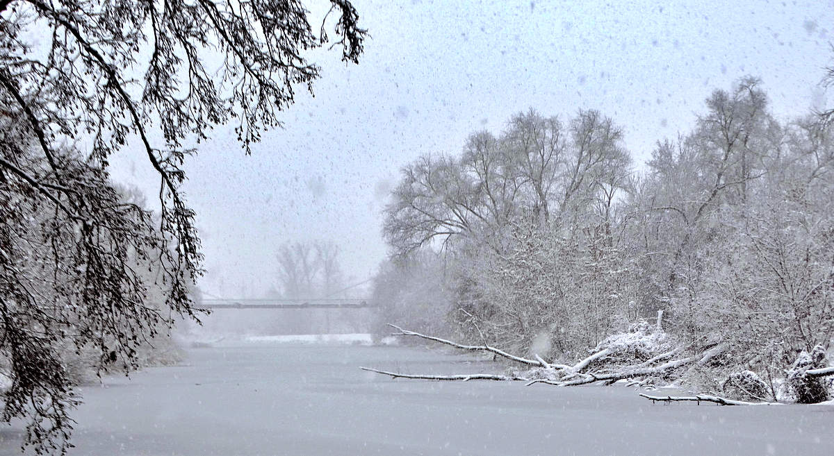 Пришла оттепель и запуржило