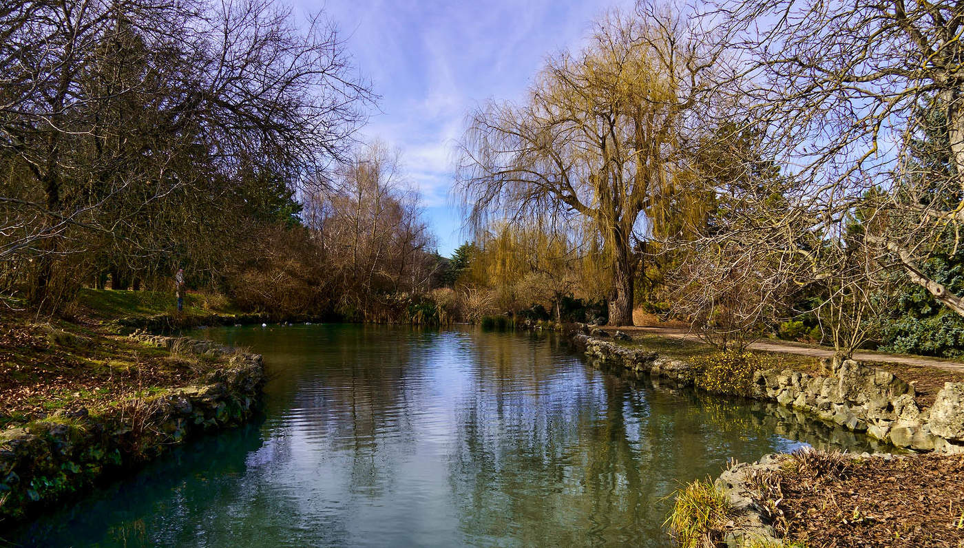 В "зимнем" парке