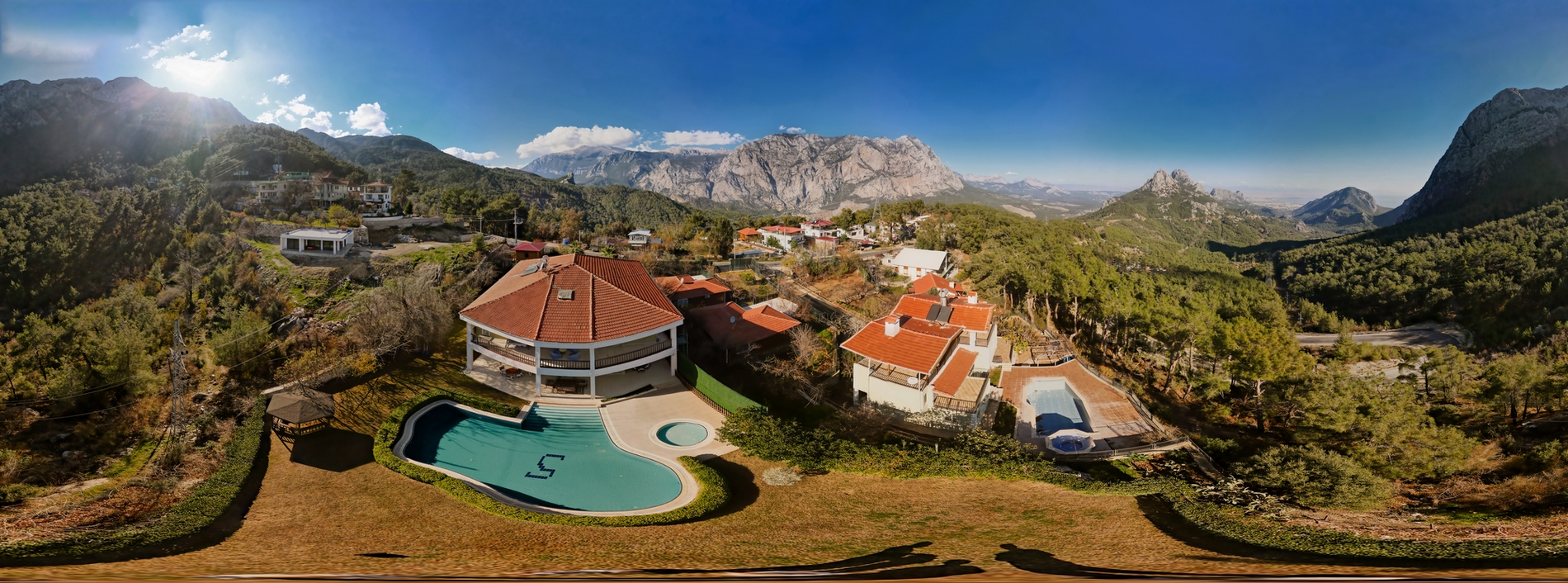 Вид на хребты Таврских гор