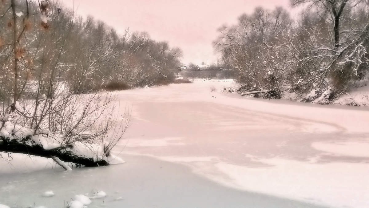 Зимний вечер в тумане