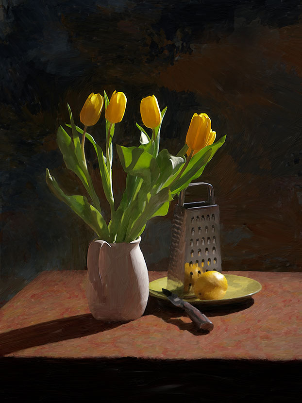 жёлтые тюльпаны