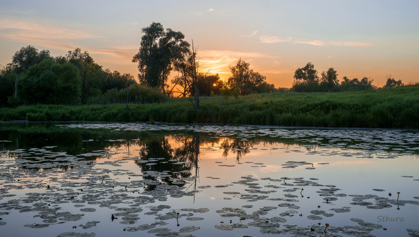 Озеро Омут. Закат.