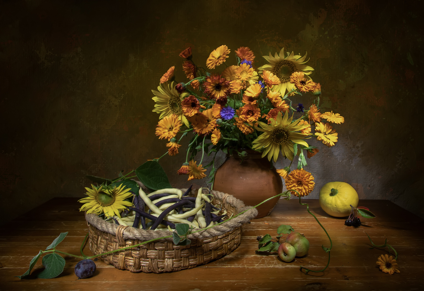 С фасолью...