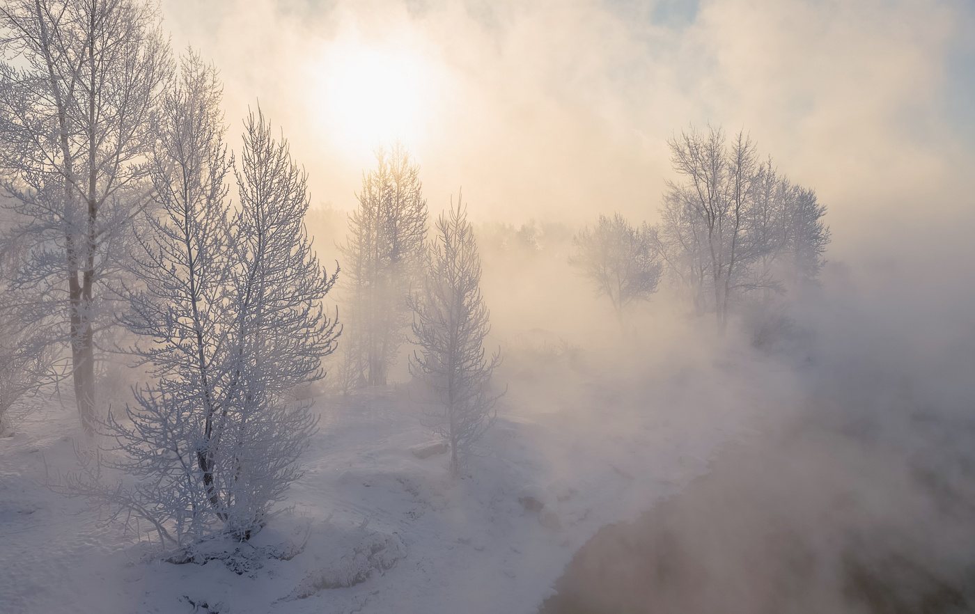 Морозная зима