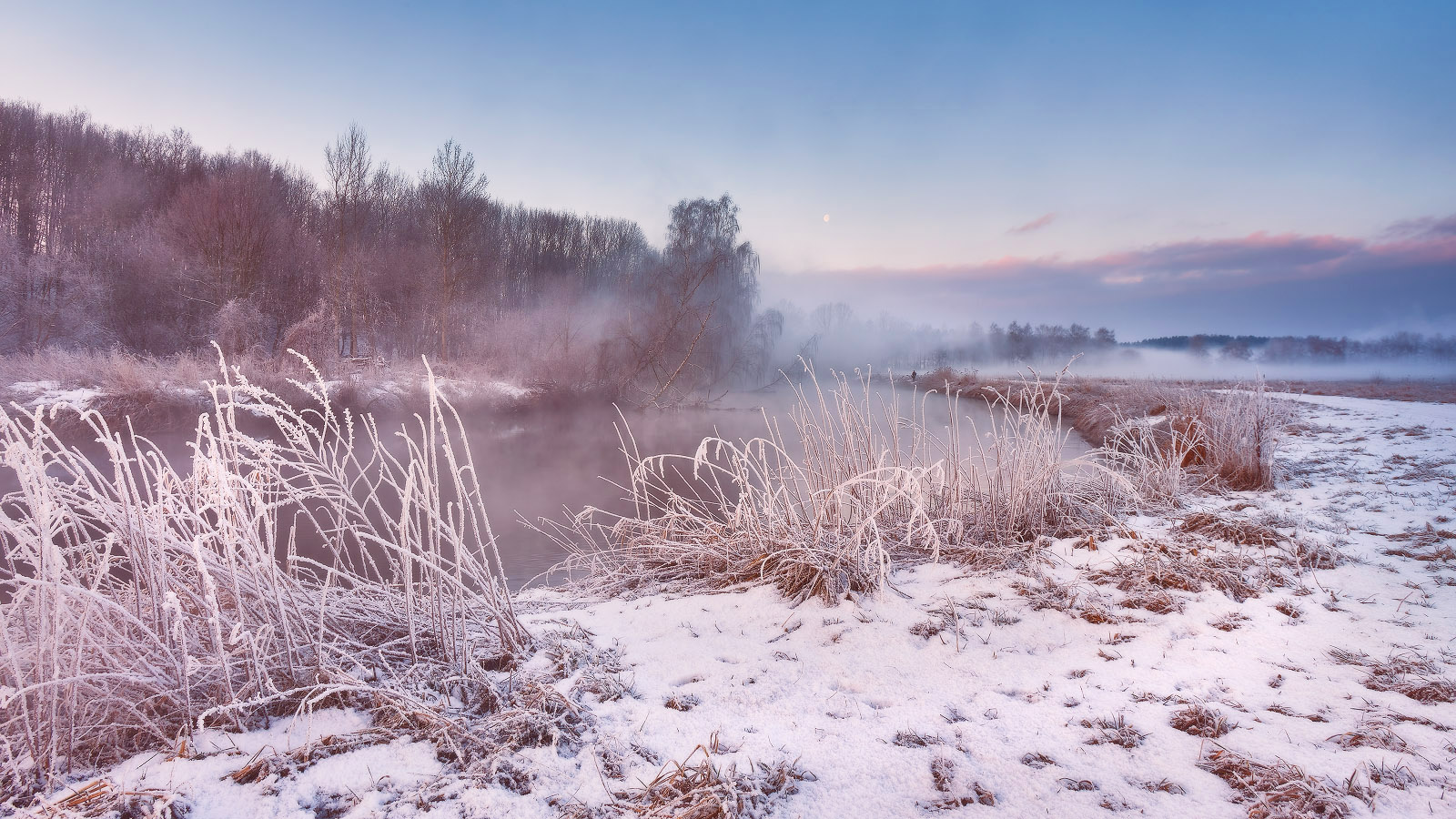 Зимнее утро на Свислочи