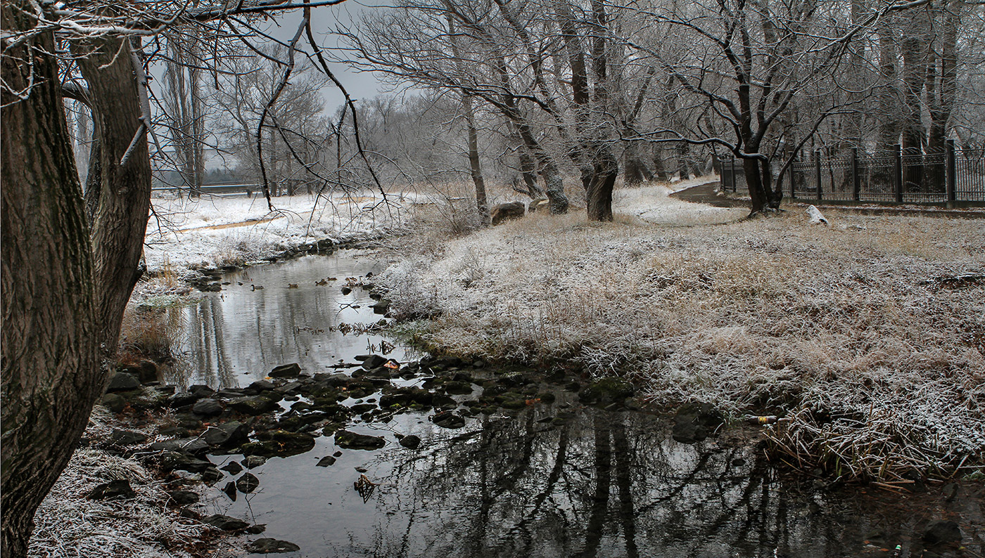 Речушка под порошей