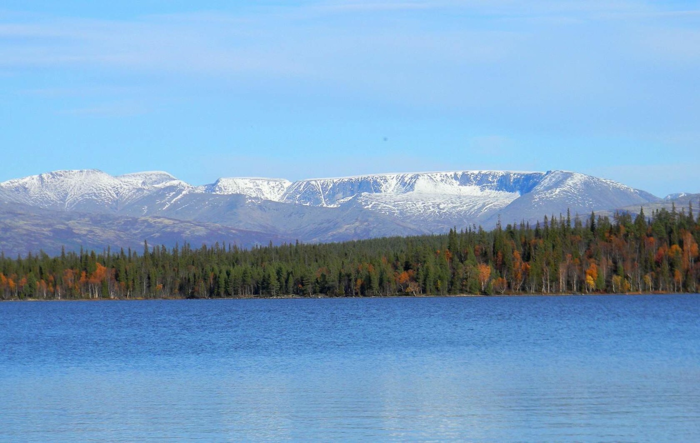 первый снег в Хибинах , сентябрь 2021 г