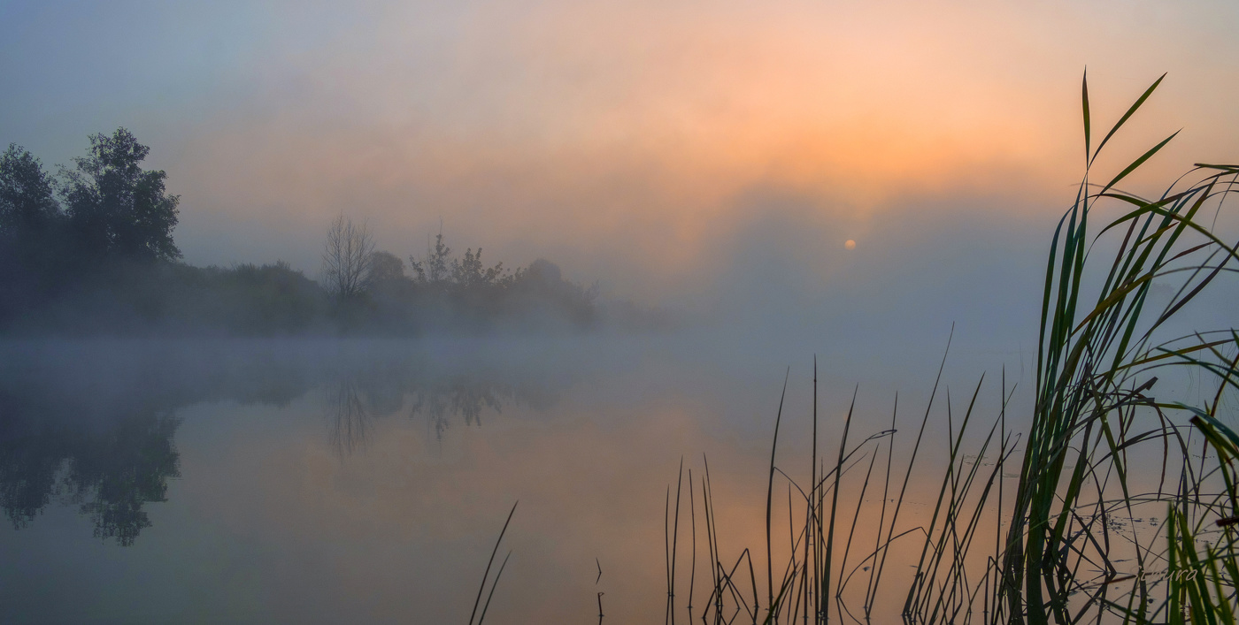 Утро на озере Сосновое.