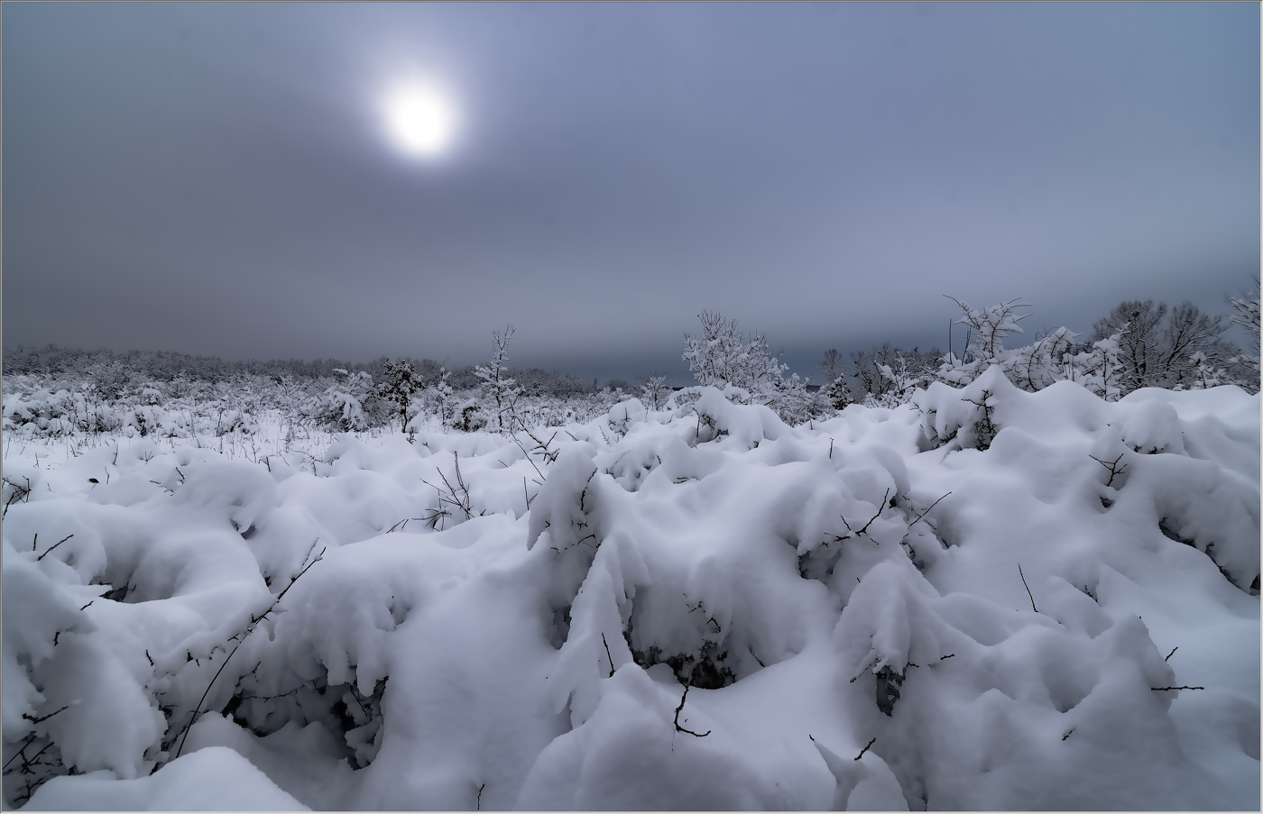 Под толстым зимним одеялом