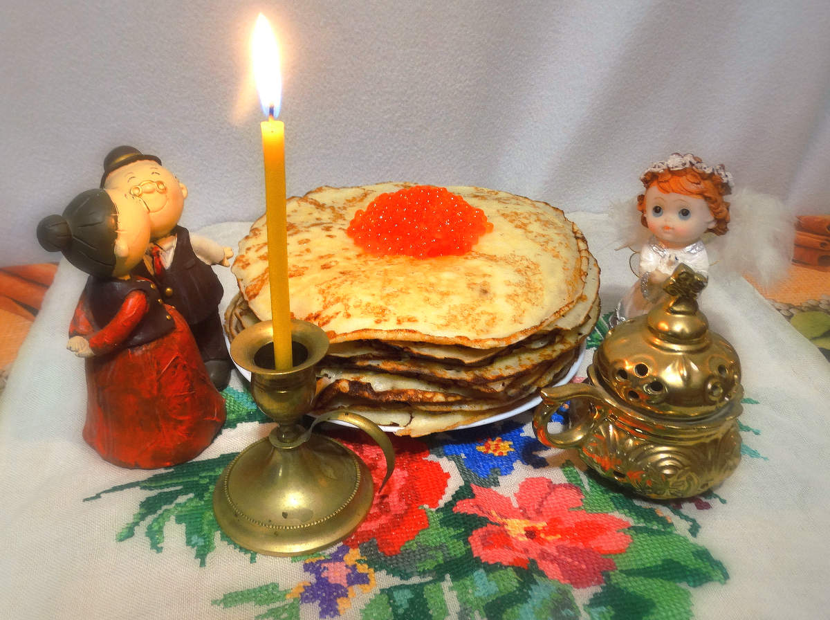 Блины в Масленицу