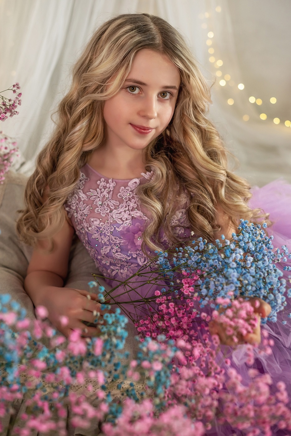 Розовые гипсофилы