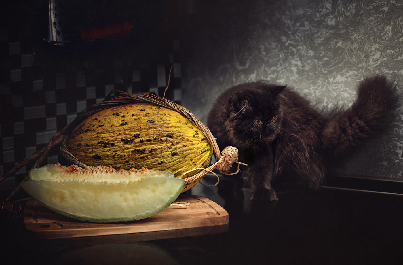 Неожиданный натюрморт "Зимняя дыня"