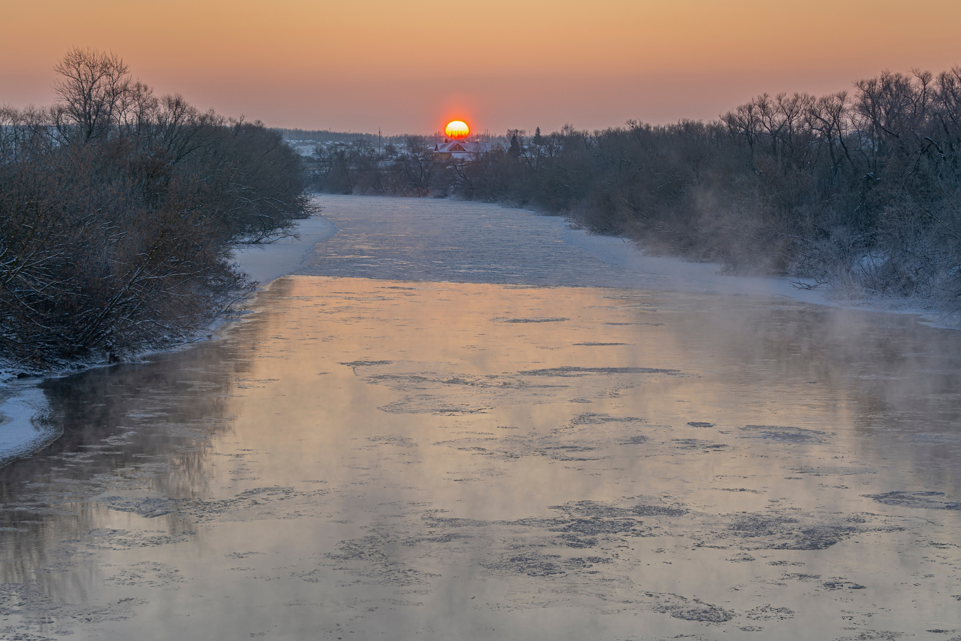 морозный восход