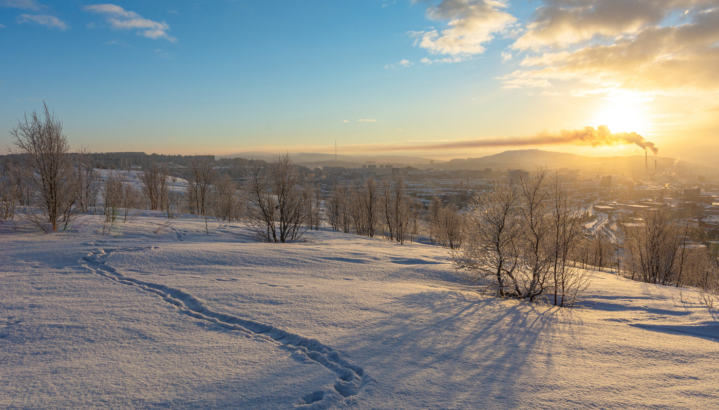 солнце над городом