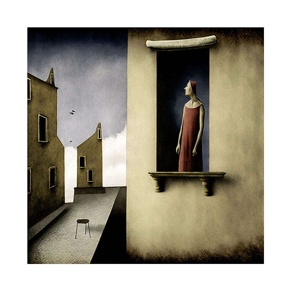 дама в окне