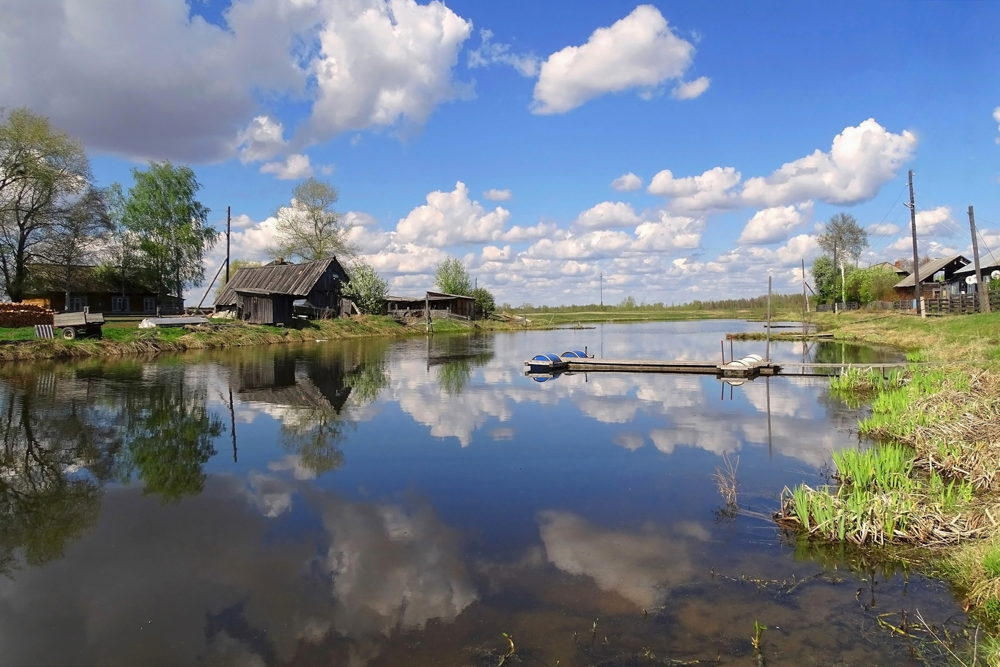 Весна в деревне