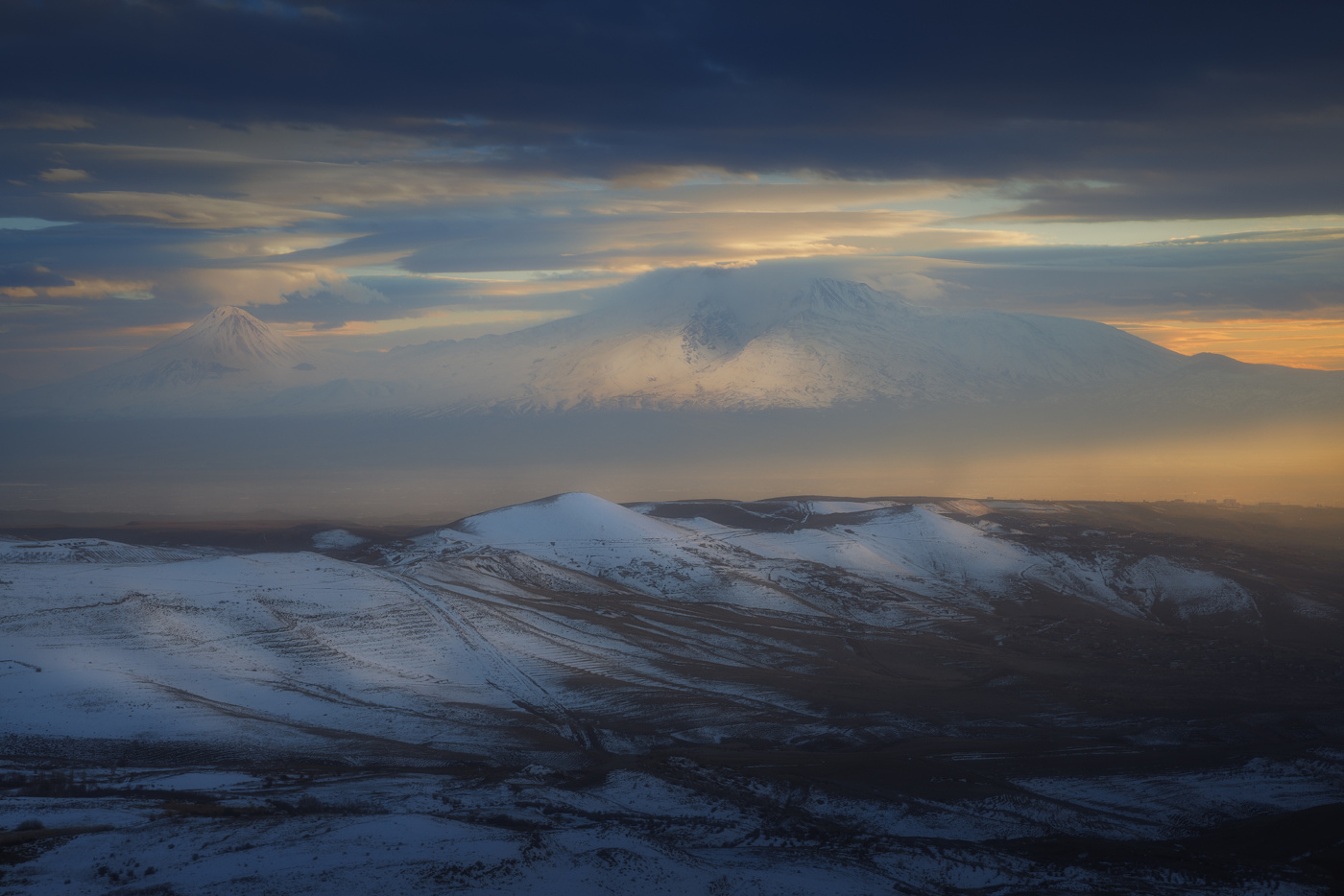 Закатная феерия с видом на Арарат