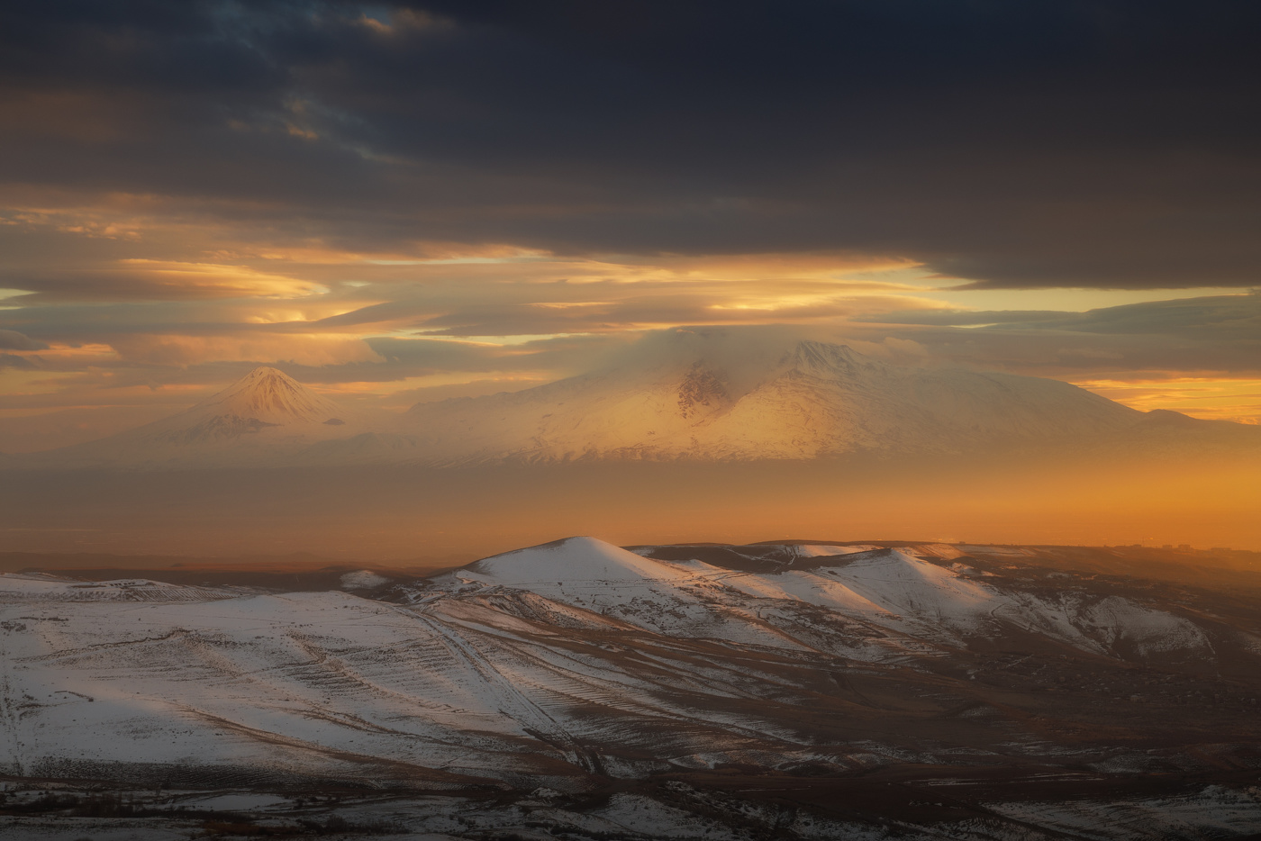Закатная феерия с видом на Арарат