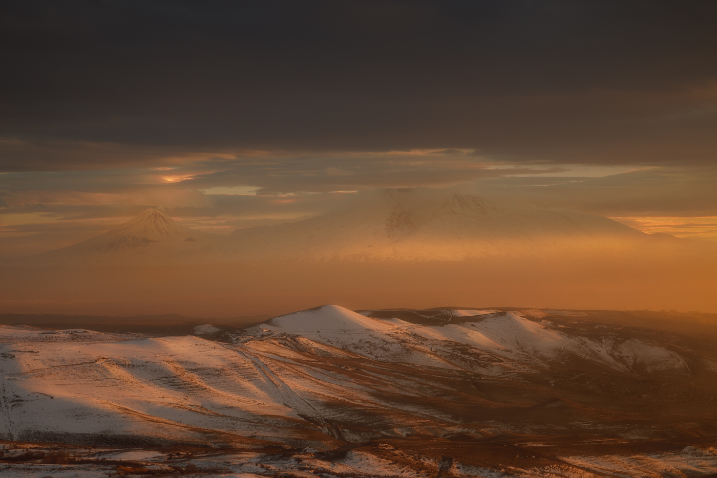 Закатная феерия с видом на Арарат