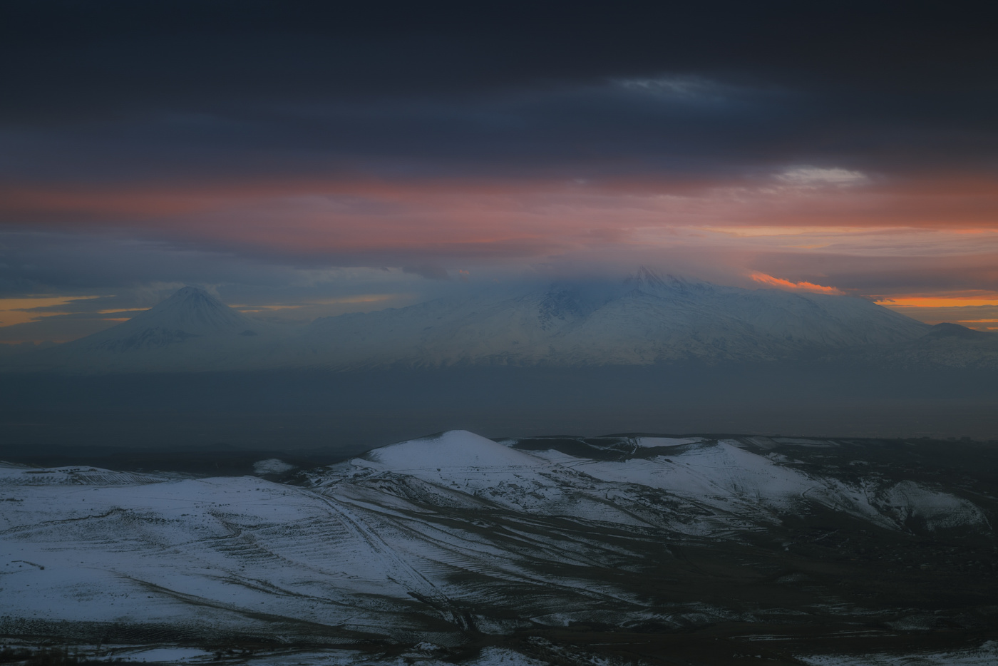 Закатная феерия с видом на Арарат