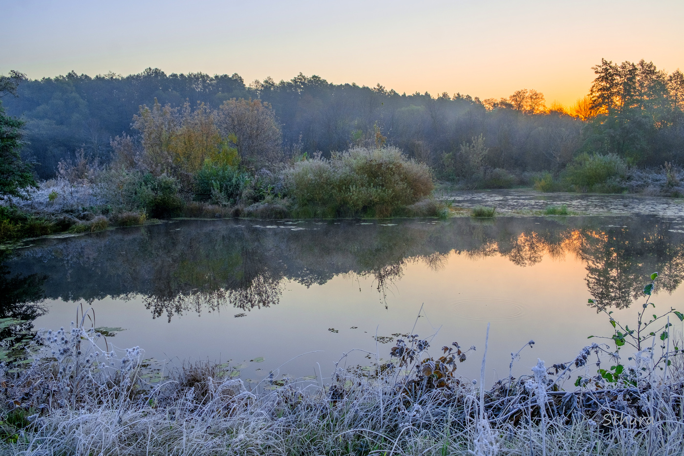 Заморозки в октябре.