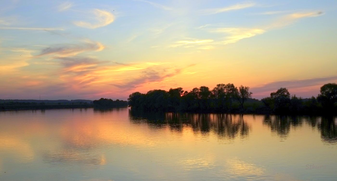 Закат на Оке.