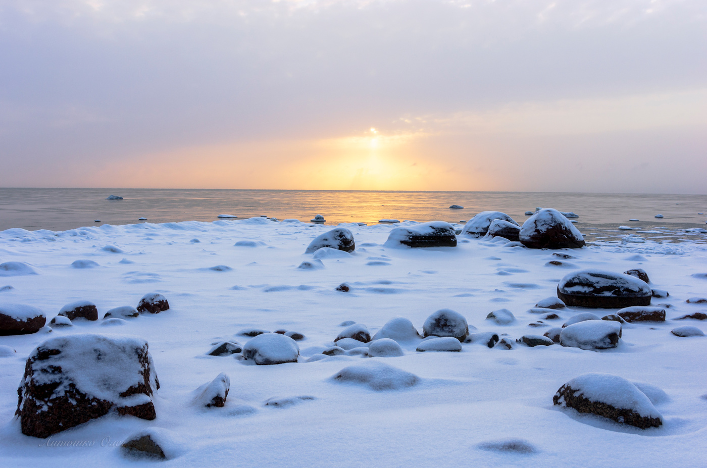 Финский залив в январе.