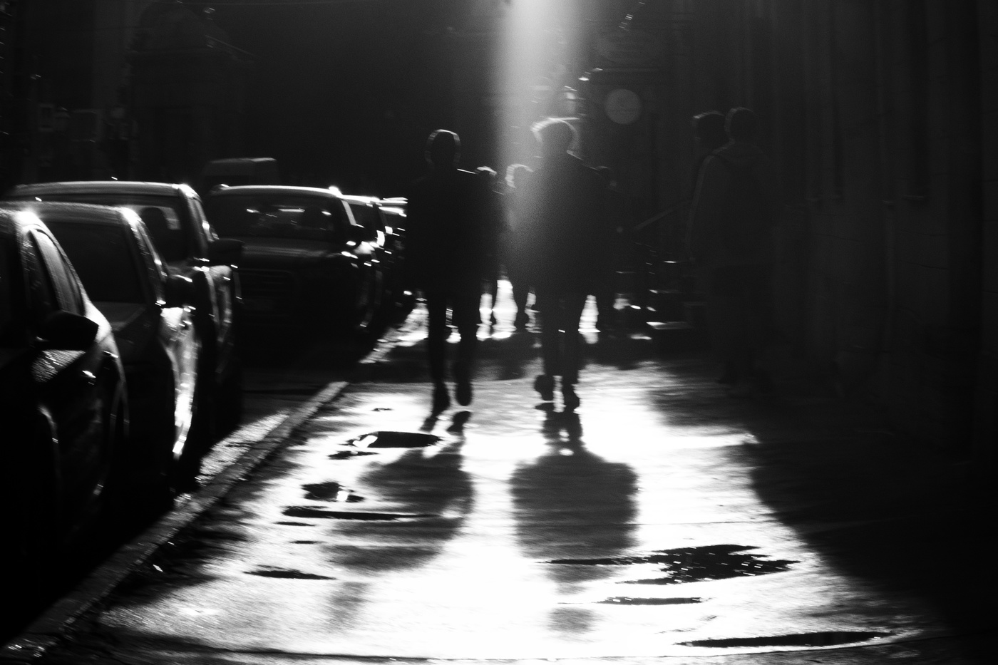 Черная тень предо мной на дороге