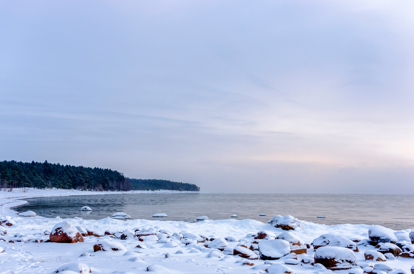 Финский залив в январе.