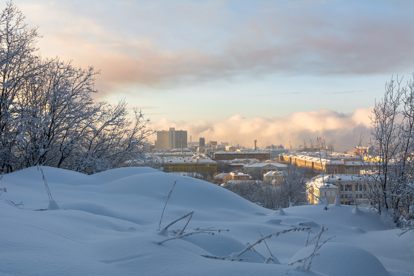 утонувший в снегах город