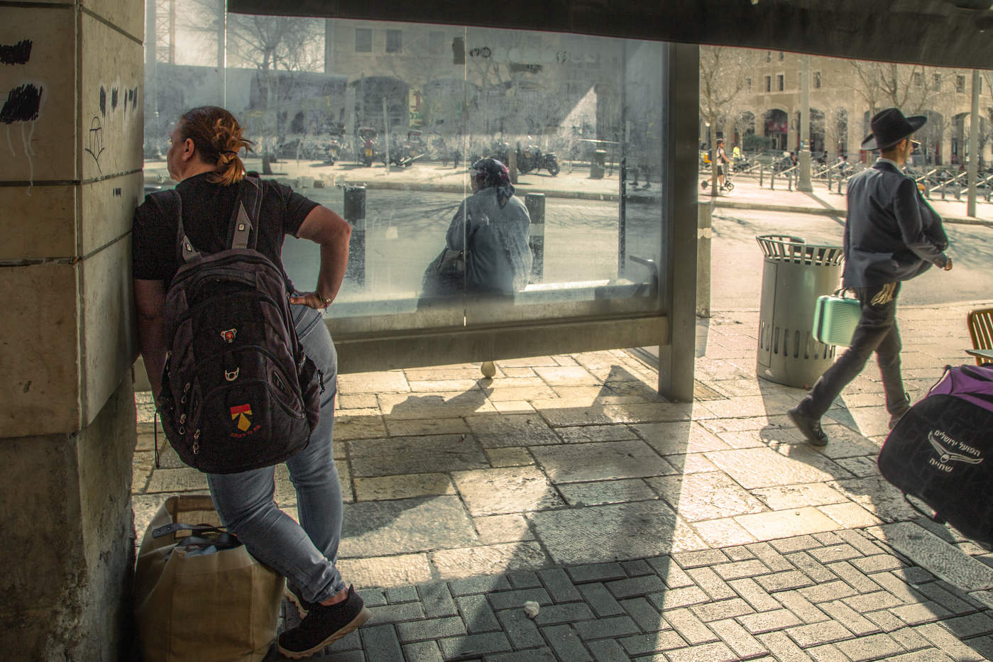 Автобусная остановка. Иерусалим