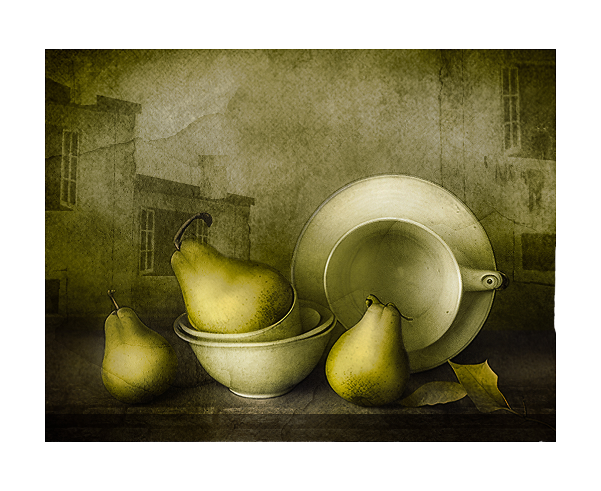 натюрморт с грушами