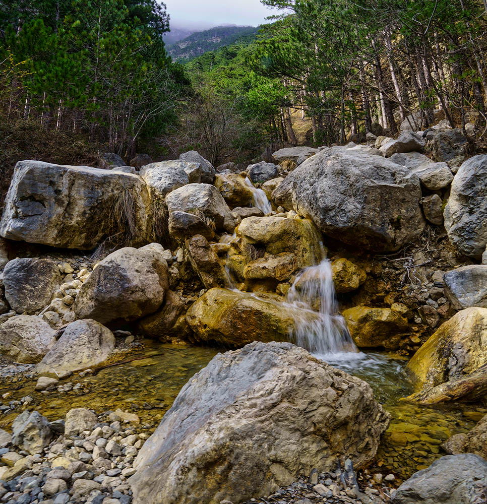 В ущелье реки Яузлар