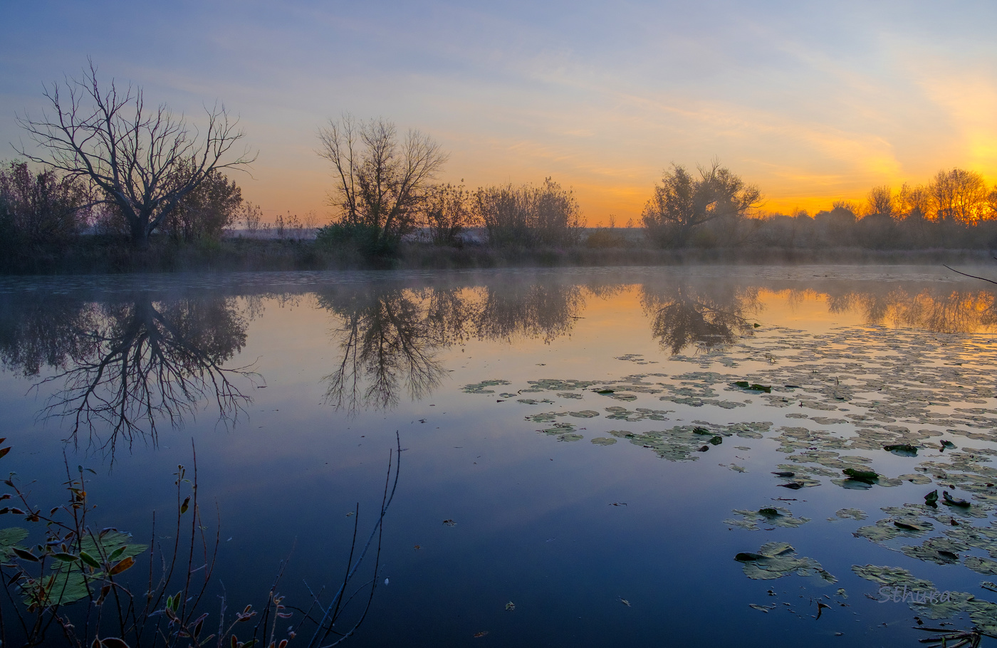 Прохладное утро.