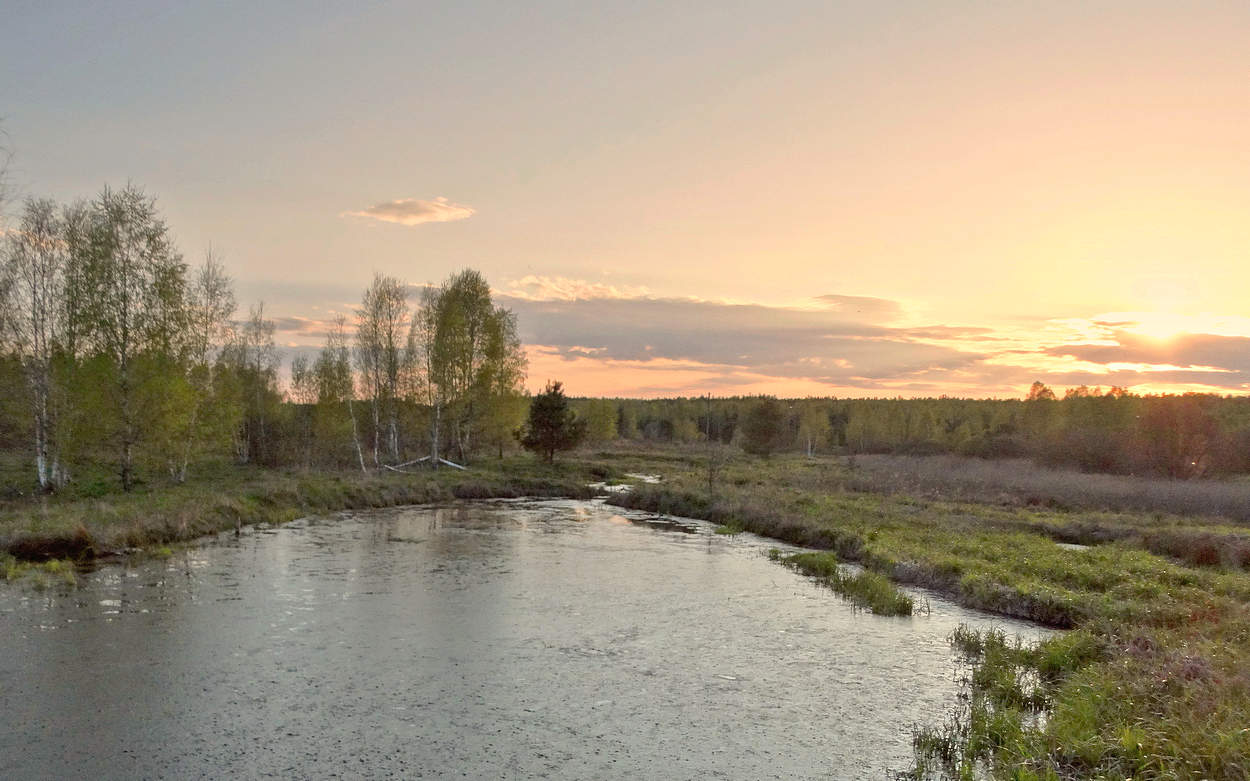 Майский вечер в Полесье
